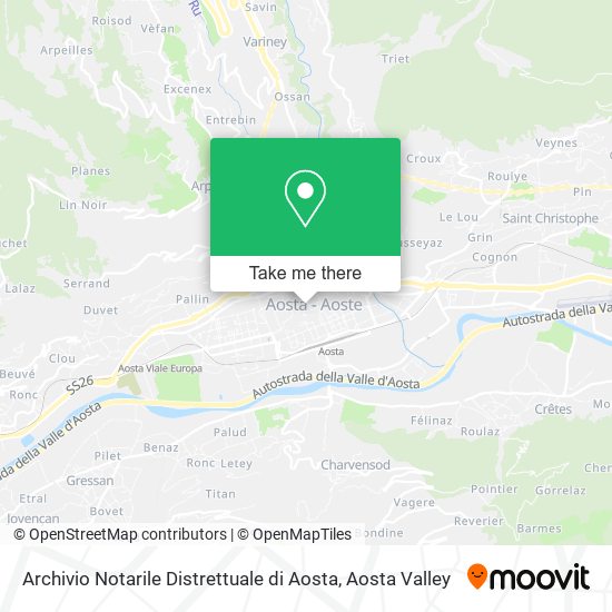 Archivio Notarile Distrettuale di Aosta map