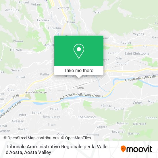 Tribunale Amministrativo Regionale per la Valle d'Aosta map