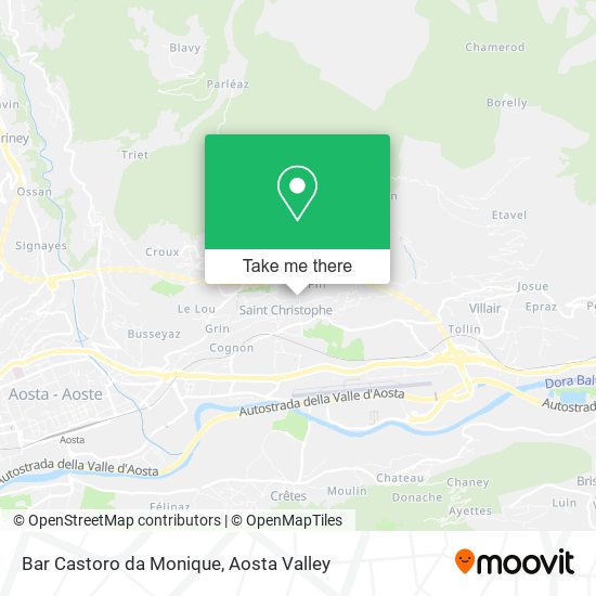 Bar Castoro da Monique map