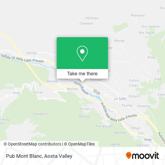Pub Mont Blanc map