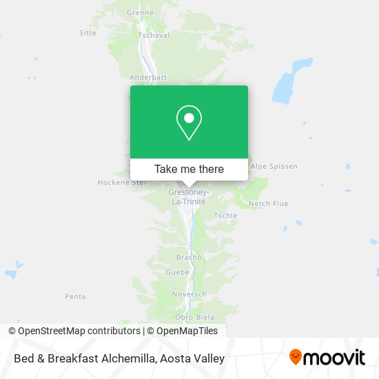 Bed & Breakfast Alchemilla map