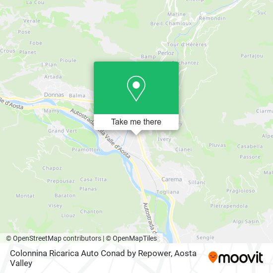 Colonnina Ricarica Auto Conad by Repower map