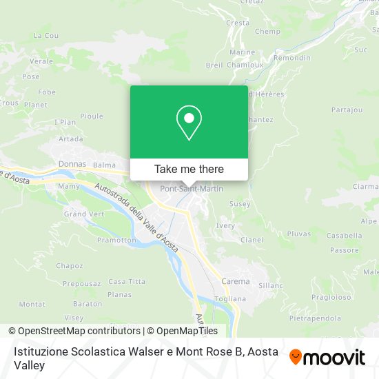Istituzione Scolastica Walser e Mont Rose B map