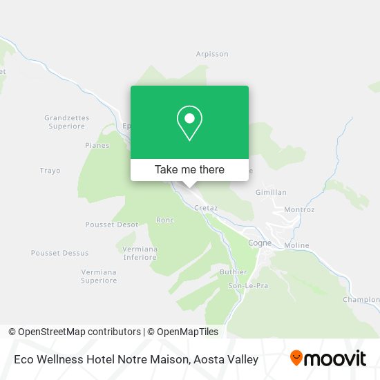 Eco Wellness Hotel Notre Maison map