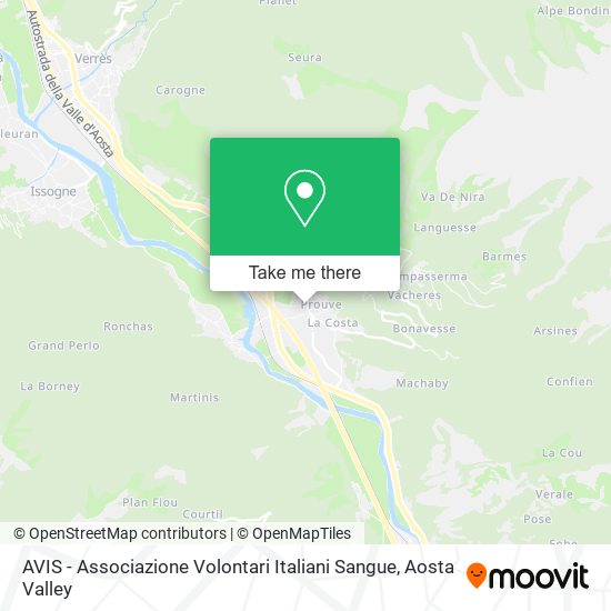 AVIS - Associazione Volontari Italiani Sangue map