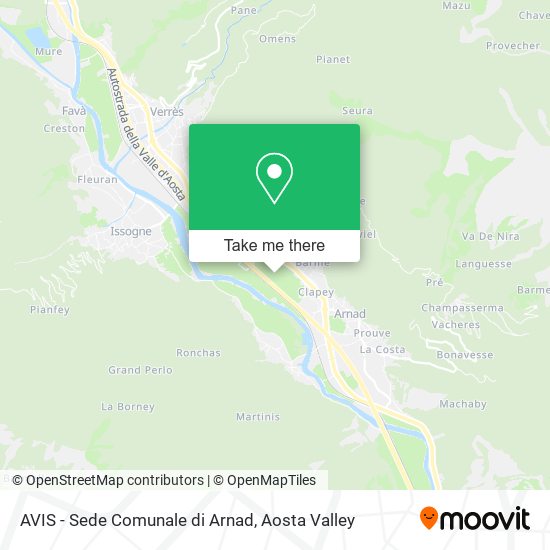 AVIS - Sede Comunale di Arnad map