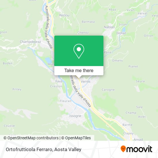 Ortofrutticola Ferraro map