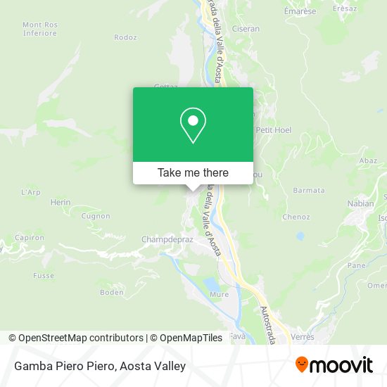 Gamba Piero Piero map