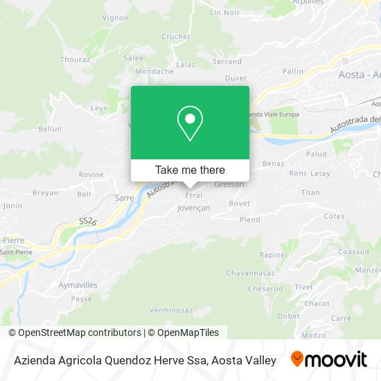 Azienda Agricola Quendoz Herve Ssa map