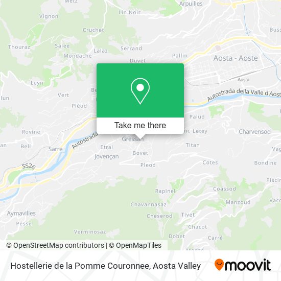 Hostellerie de la Pomme Couronnee map
