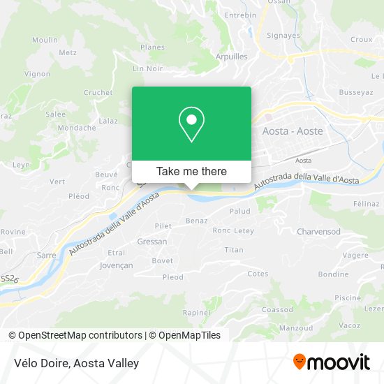 Vélo Doire map
