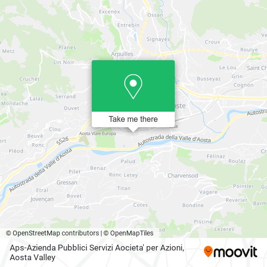 Aps-Azienda Pubblici Servizi Aocieta' per Azioni map