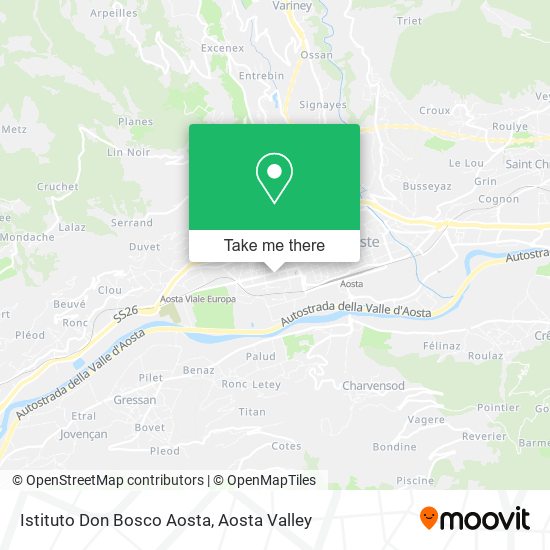Istituto Don Bosco Aosta map