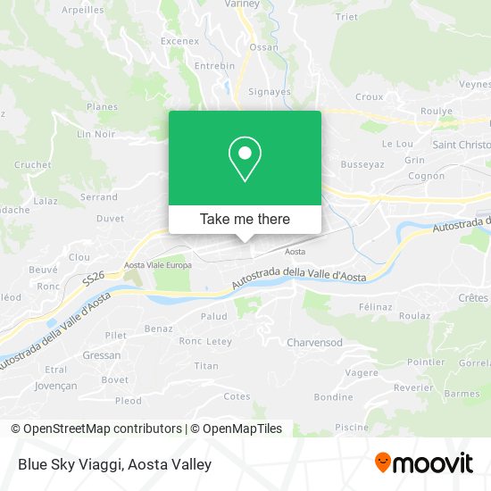 Blue Sky Viaggi map