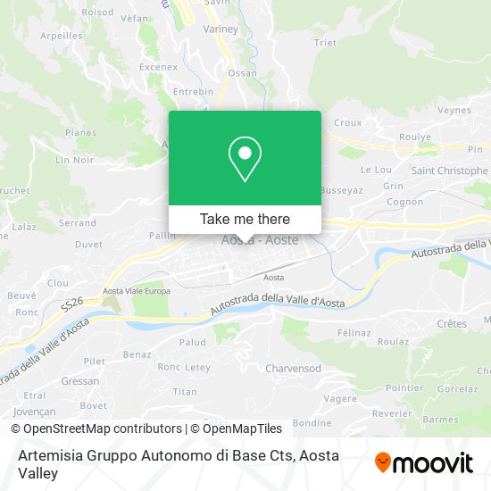 Artemisia Gruppo Autonomo di Base Cts map