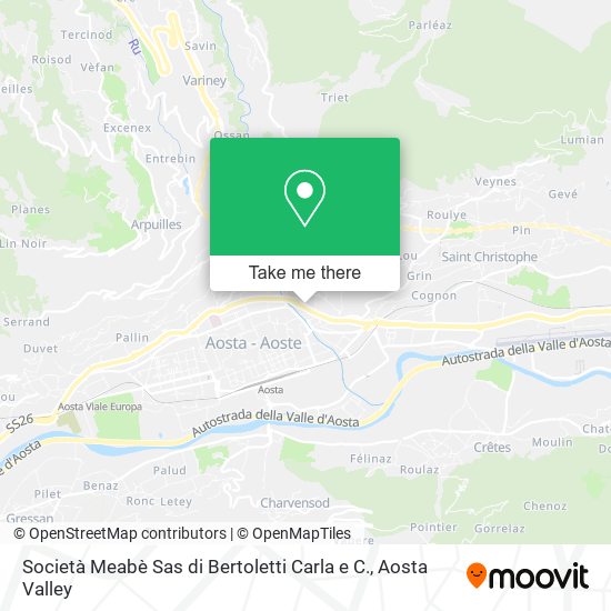 Società Meabè Sas di Bertoletti Carla e C. map