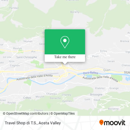 Travel Shop di T.S. map