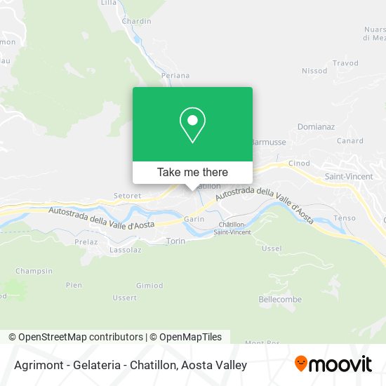 Agrimont - Gelateria - Chatillon map