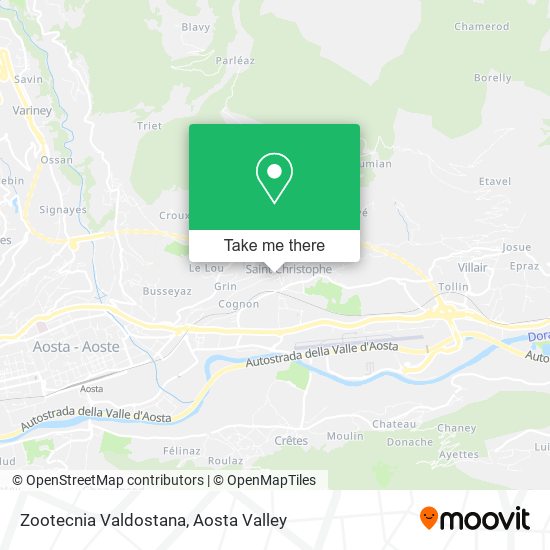 Zootecnia Valdostana map