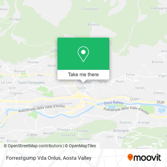 Forrestgump Vda Onlus map