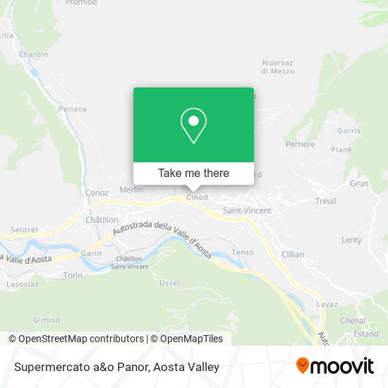 Supermercato a&o Panor map