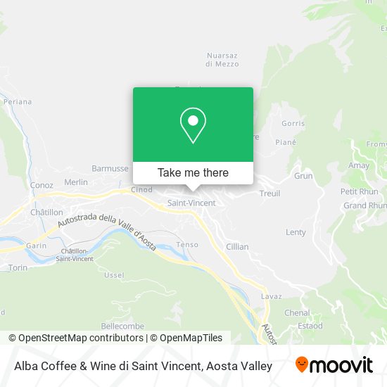 Alba Coffee & Wine di Saint Vincent map