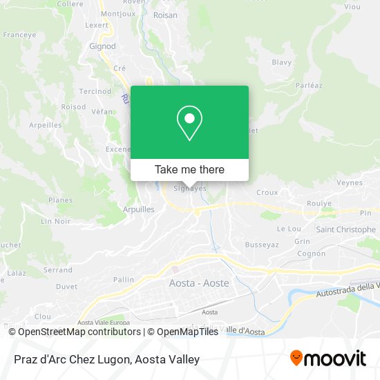 Praz d'Arc Chez Lugon map