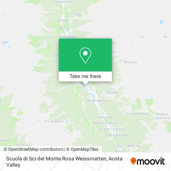 Scuola di Sci del Monte Rosa Weissmatten map