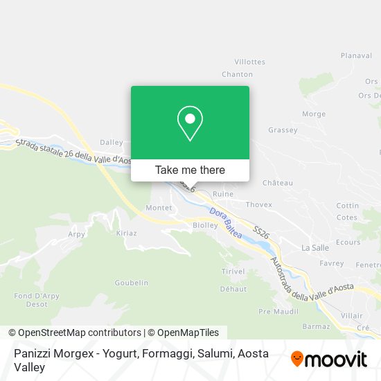 Panizzi Morgex - Yogurt, Formaggi, Salumi map