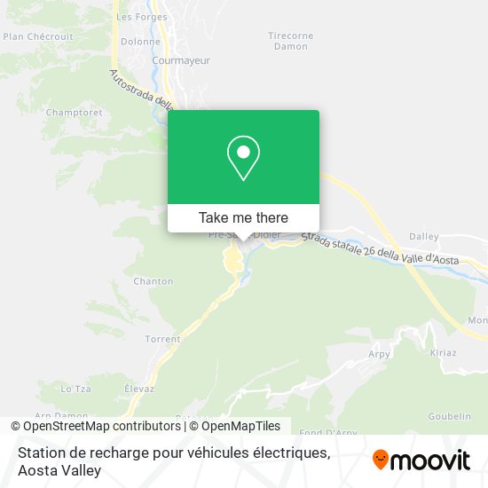 Station de recharge pour véhicules électriques map