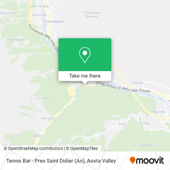 Tennis Bar - Pres Saint Didier (Ao) map