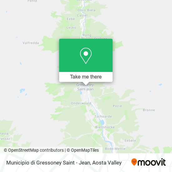 Municipio di Gressoney Saint - Jean map