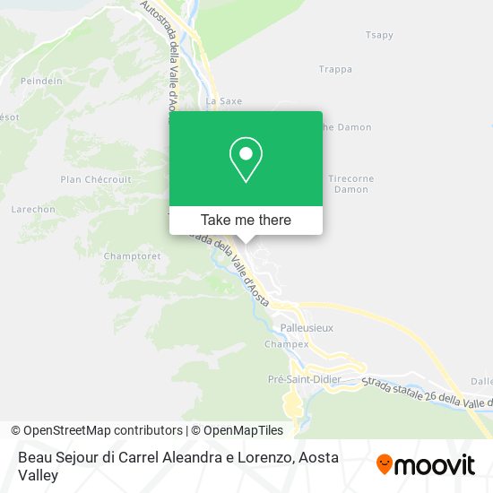 Beau Sejour di Carrel Aleandra e Lorenzo map