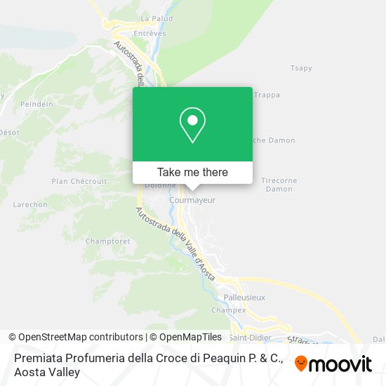Premiata Profumeria della Croce di Peaquin P. & C. map