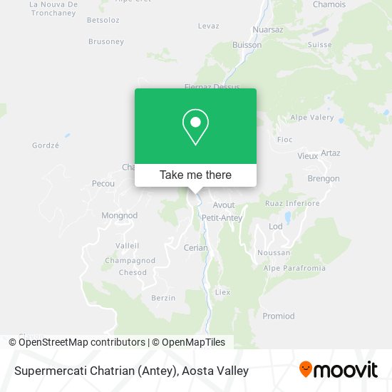 Supermercati Chatrian (Antey) map