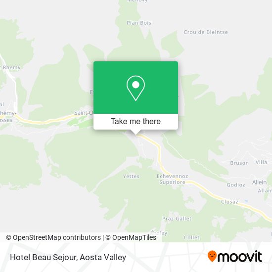 Hotel Beau Sejour map