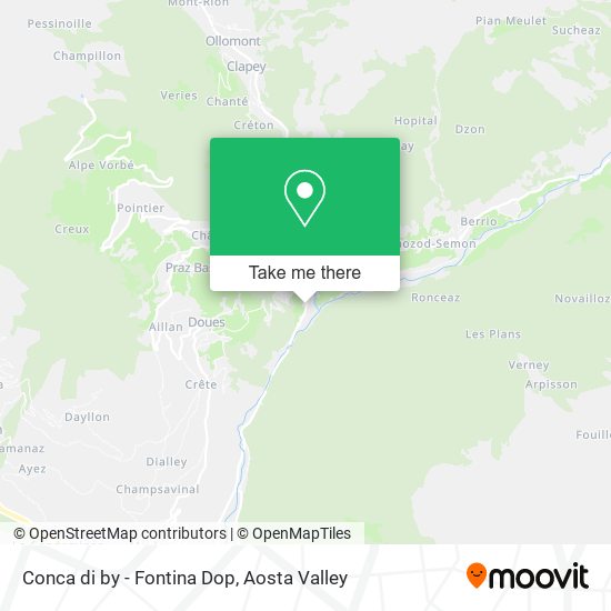 Conca di by - Fontina Dop map