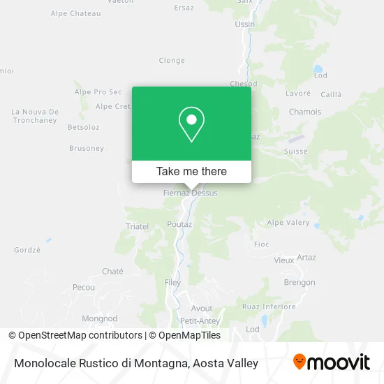 Monolocale Rustico di Montagna map