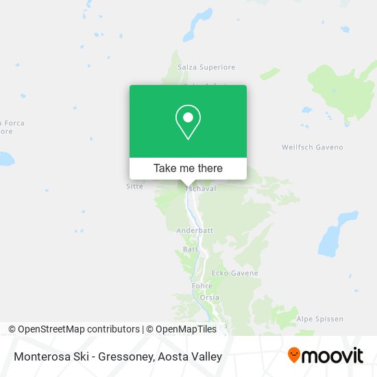 Monterosa Ski - Gressoney map