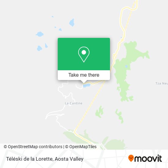 Téléski de la Lorette map