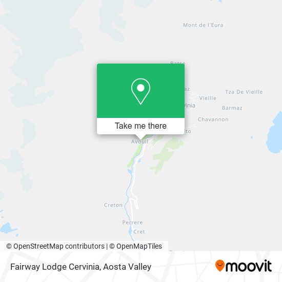 Fairway Lodge Cervinia map
