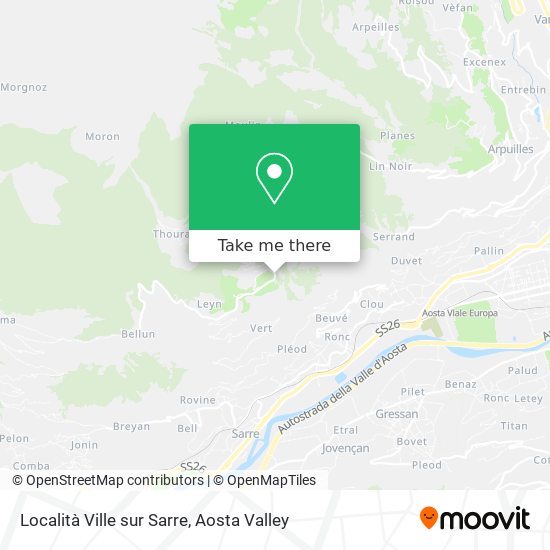 Località Ville sur Sarre map