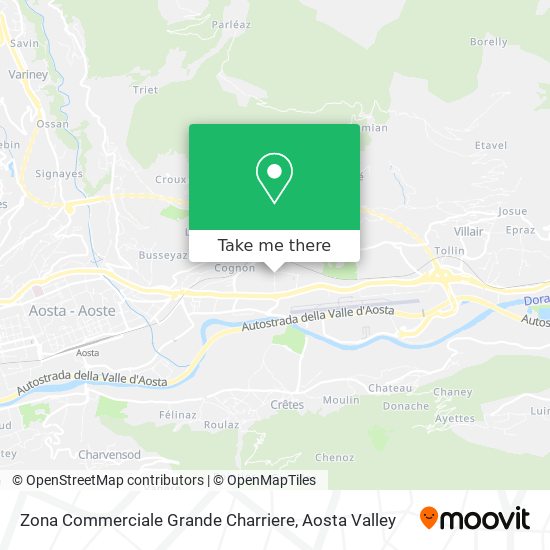 Zona Commerciale Grande Charriere map