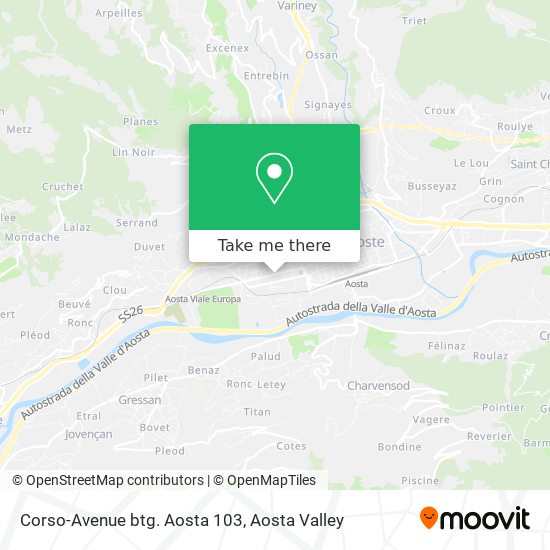 Corso-Avenue btg. Aosta 103 map