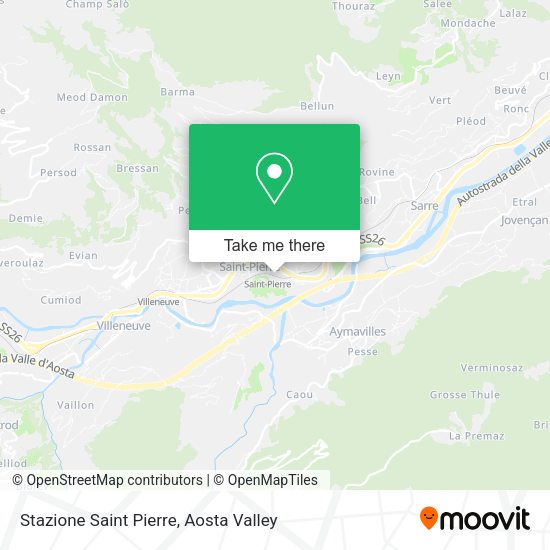 Stazione Saint Pierre map