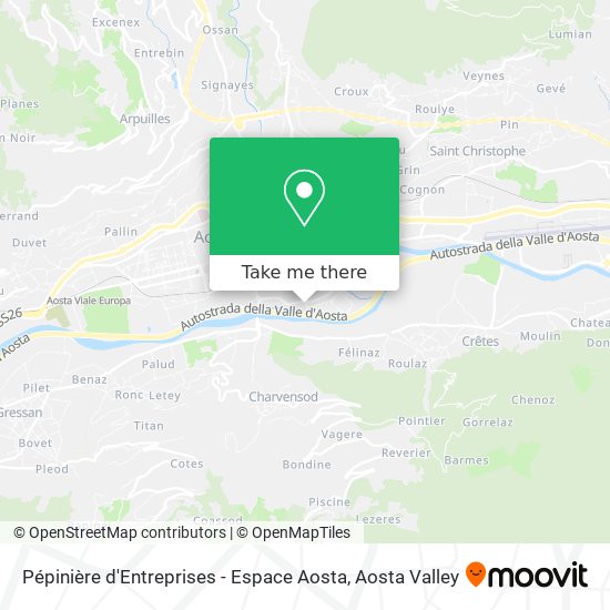 Pépinière d'Entreprises - Espace Aosta map