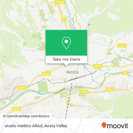 studio medico Alliod map