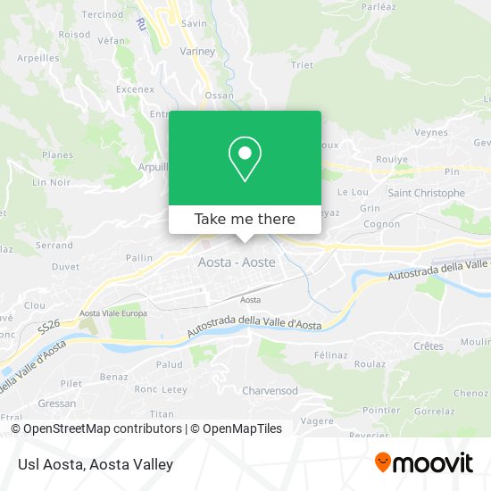 Usl Aosta map