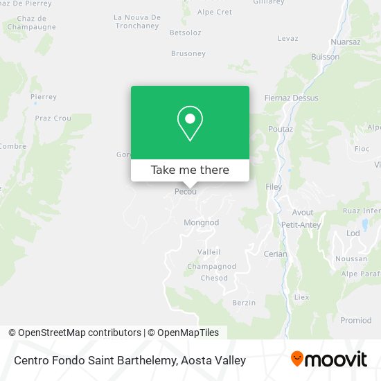 Centro Fondo Saint Barthelemy map