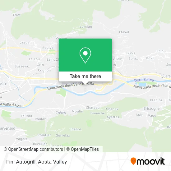 Fini Autogrill map